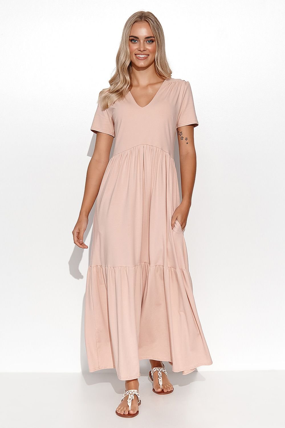 Day dress model 179198 Makadamia