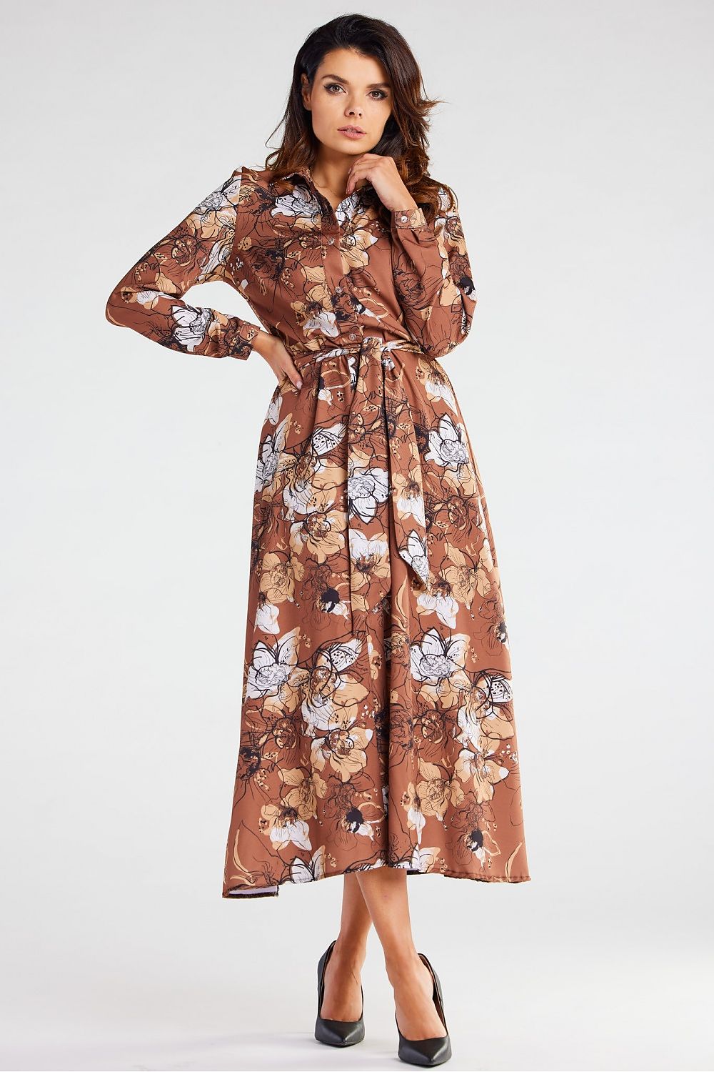 فستان نهاري موديل 176857 عوامة