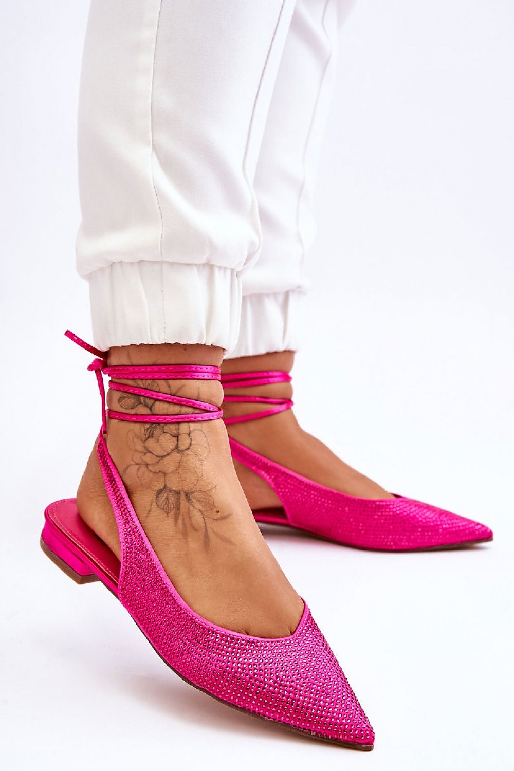 Lace-up ballerinas model 178023 Step in style
