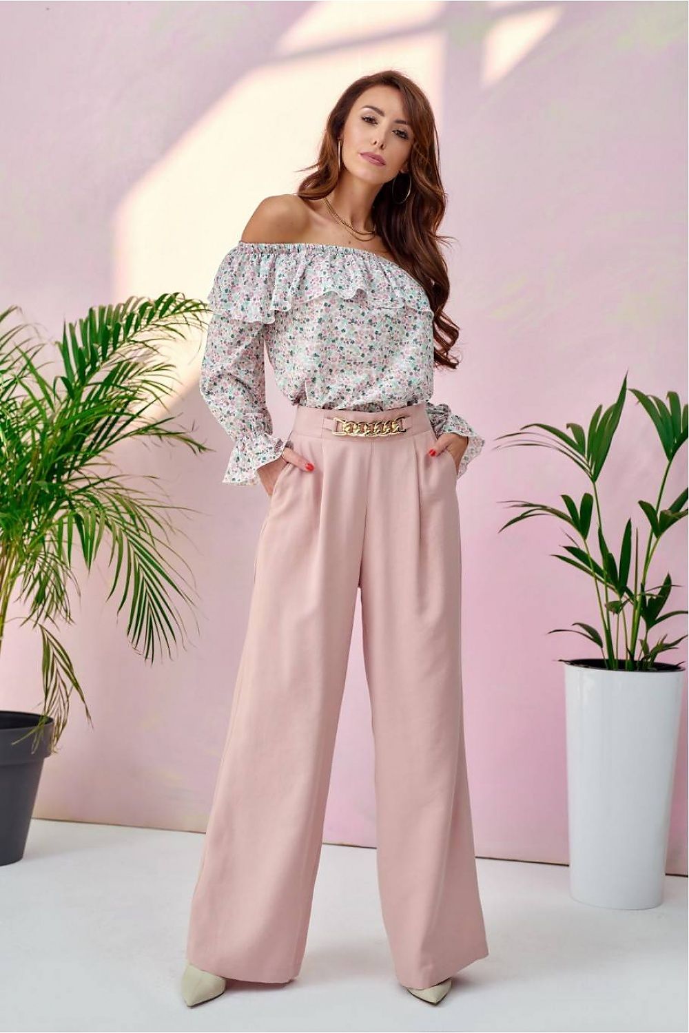 Women's trousers model 182636 Roco Fashion
