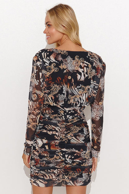 Robe de jour model 184811 Makadamia