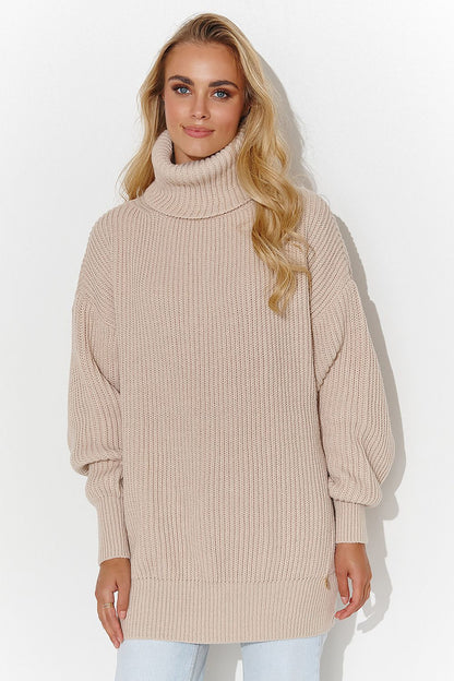 Col roulé model 185216 Makadamia